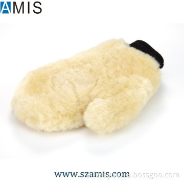 Hot Sale Genuine Sheepskin Auto Detailing Car Washing Cleaning Lamb Gloves